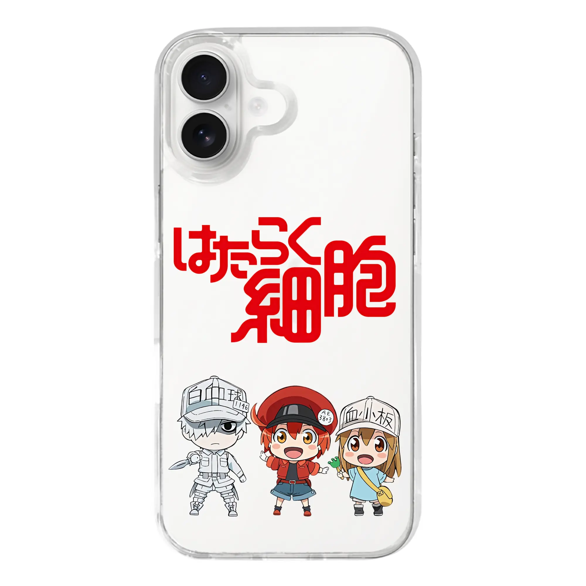 はたらく細胞 グッズ,赤血球 - iPhone 17シリーズ 透明スマホケース – 薄型・耐衝撃・精密フィット保護カバー